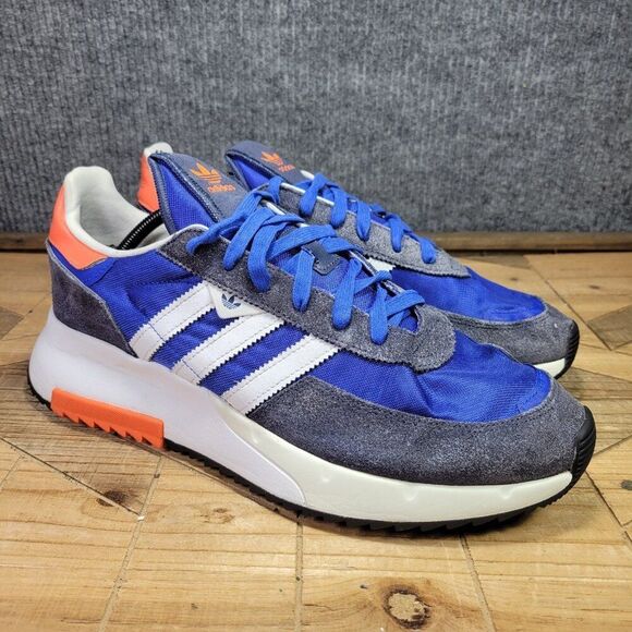 Adidas Retropy F2 GX4637 Men's 13 Royal Blue White Lop Top Running Shoes - Picture 1 of 12